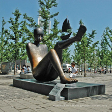 parc à thème statue jardin décoration métal artisanat abstrait femme bronze sculpture